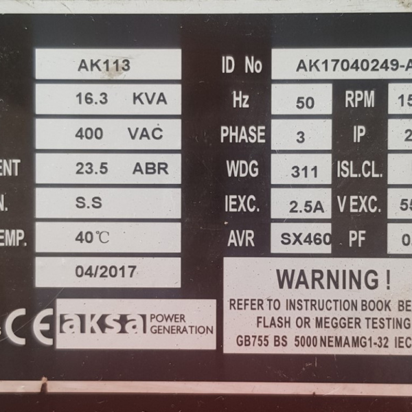 12kva AKSA single phase